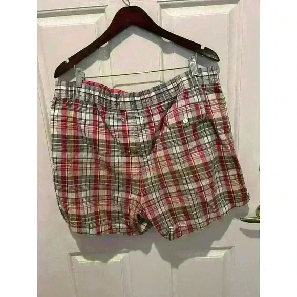 J. Crew The Original Shortboard Short Men LG Plaid Mesh Lined Swim Trunk Pockets - Picture 4 of 6